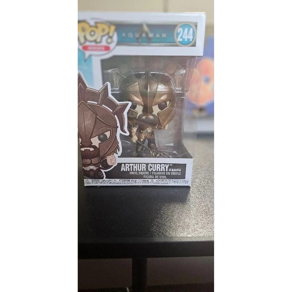 Boys Funko Pop! Aquaman Arthur Curry as Gladiator Action Figure One Size Gold
